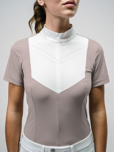 Camiseta de equitación para mujer, cuello redondo, personalizable, ligera, transpirable, de alta calidad, multifuncional - Product Image 3