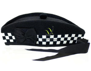 Chapeau Glengarry/Kilt écossais et irlandais à motif tartan - Product Image 1