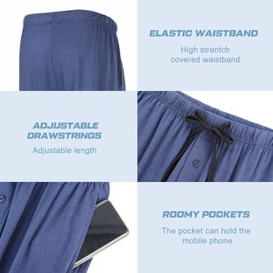Custom <b>Men's</b> Spandex/Cotton Knitted Summer <b>Pajama</b> <b>Set</b> Breathable Eco-Friendly Long Sleeve T-Shirt & Shorts Homewear - Product Image 4