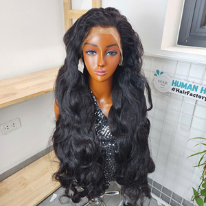 Pelucas de cabello humano con ondas suaves, encaje transparente/HD, cabello largo virgen, color rubio, cabello natural para mujeres negras - Product Image 3