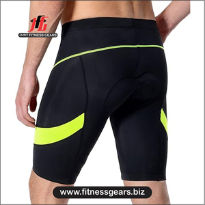 Shorts de cyclisme haute performance, écologiques, respirants, en Spandex/Polyester, options personnalisables, rembourrés pour hommes, confortables, séchage rapide - Product Image 3