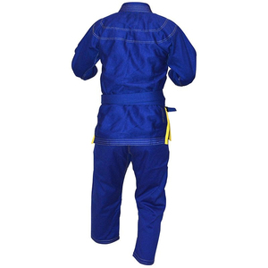 In <b>Blue</b> Color Customize Professional Hand Made Breathable Comfortable New Bjj Uniform Martial Arts and Martial Arts Clothing - Product Image 3
