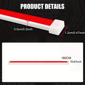 Améliorez votre véhicule avec un éclairage LED de capot universel 12V 10W blanc dynamique de 70 pouces pour la conduite diurne ! - Product Image 4