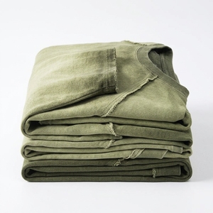 Camiseta Vintage de Manga Larga para Hombre, Diseño Sólido Informal, Logotipo Personalizado, Alta Calidad, 100% Algodón, 240 Gramos, Tejido Jersey Lavado - Product Image 4