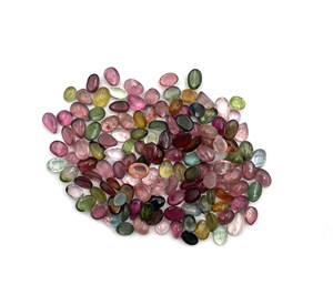 Tourmaline naturelle multicolore, cabochon, formes variées, pierres précieuses en vrac, 4-7 mm, certifiées IGI, haute qualité, 20 carats, pour la fabrication de bijoux - Product Image 6
