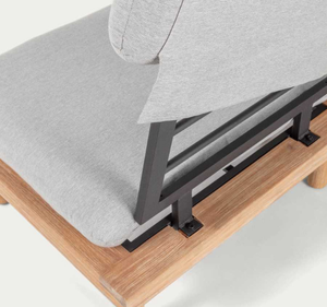 Juego de Sofás de Jardín de Diseño Tropical de Lujo, Estructura de Madera de Teca Sólida, Cojines Gruesos, para Villa, Resort, Hotel, Patio, Terraza - Product Image 4