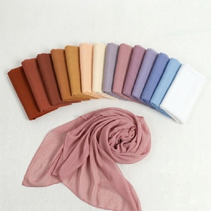 Stylish Womens Chiffon Scarves Soft Lightweight Breathable Customizable Hijab <b>Wrap</b> Muslim Shawl Long Fashion <b>Head</b> Scarf - Product Image 6
