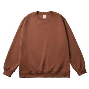 Sweat-shirts à col rond en molleton imprimé surdimensionnés pour femmes de haute qualité, taille plus, effet délavé vintage, 100% coton respirant - Product Image 5