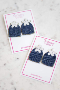 Pendientes de Aro con Cuentas de Vidrio Bordadas de Diseño, Elegantes para Bodas, Fiestas, Eventos Festivos, Regalos, Joyería de Moda - Product Image 4