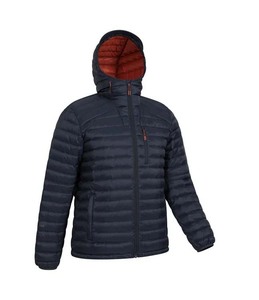 Winter Insulated Puffer <b>Jacket</b> for Men Lightweight Hooded Outdoor Quilted <b>Jacket</b> with Chest Pocket Customizable Design - Product Image 2