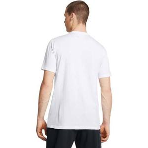 T-shirt blanc à manches courtes pour homme, col rond, coupe classique, couleur unie, jersey tricoté décontracté, 100% coton respirant - Product Image 2