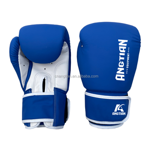 Gants de boxe Muay Thai en cuir à lacets avec logo personnalisé, vente en gros d'usine, avec technologie d'évacuation de l'humidité, gants d'entraînement unisexes - Product Image 6