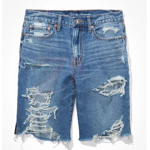 Shorts de Mezclilla Personalizados para Mujer, Cintura Alta, Casuales, de Verano, a la Moda, Estilo Urbano, Fabricante de Ropa OEM - Product Image 4
