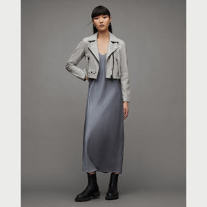 Chaquetas de Invierno de Cuero Vacuno Genuino para Mujer, Chaquetas Cortas de Cuero para Mujer, Sólidas, de Secado Rápido, Manga Larga, Resistentes al Viento y Ecológicas - Product Image 3