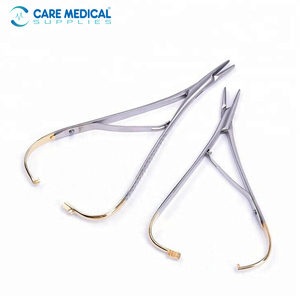 Nuevo Portaagujas Dental Manual de Acero Inoxidable, Pinzas para Instrumentos Quirúrgicos de Ortodoncia - Product Image 1