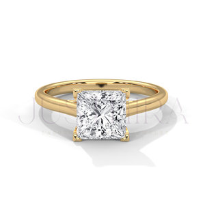 925 <b>Silver</b> Moissanite Diamond <b>Ring</b> 3 TC Vintage Halo 14k White Gold Cathedral Band Pave Bridge Engagement <b>Ring</b> Gift For He - Product Image 4