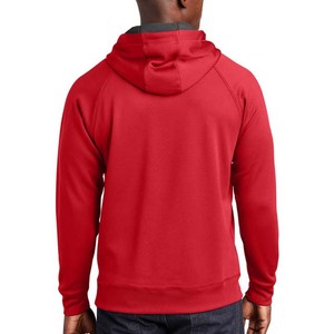 Sudadera con Capucha Roja para Hombre, Corte Regular, Color Sólido, Algodón, Informal, con Bolsillo Delantero - Product Image 5