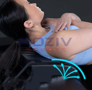 Coussinets réglables et rembourrés pour banc de poussée des hanches - Polyester/Cuir PU/Néoprène de haute qualité pour l'haltérophilie et l'usage en salle de sport à domicile - Roziv - Product Image 4