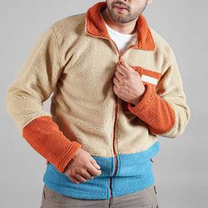 Sweat-shirt à capuche pour homme, idéal pour l'entraînement sportif, chaud pour l'hiver, doublure polaire Sherpa, fermeture éclair intégrale, col épais, brodé, écologique - Product Image 1