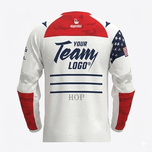 Camiseta de Motociclismo Sublimada con Logotipo Personalizado, Uniforme de Equipo Ligero, Anti-UV, de Poliéster, para Mecánicos de Motocicletas - Product Image 1