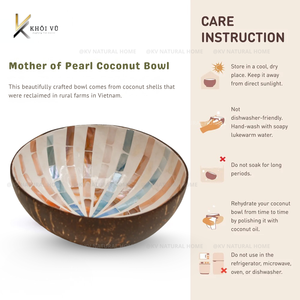 Juego de Tazones para Ensalada Hechos a Mano con Cáscara de Coco Clásica, Personalizados OEM ODM, Duraderos, Ecológicos y Pulidos, para Servir Alimentos y Smoothies - Product Image 6