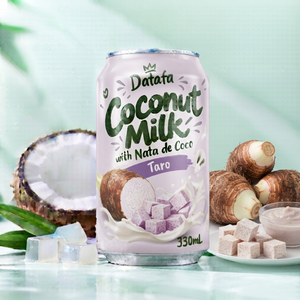 Marca DATAFA OEM/ODM, Leche de Coco de Marca Privada con Nata de Coco, Sabor a Plátano, Bebida Lista para Beber, Gelatina de Coco - Product Image 4