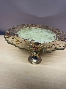 Support à gâteau carré en résine, élégant et magnifiquement conçu, pour les fêtes d'anniversaire, outil essentiel pour les gâteaux - Product Image 5