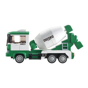 OXFORD TOWN READY MIX CONCRETE AND ROAD ROLLER Urban Construction Machinery <b>Building</b> <b>Blocks</b> Engineering Car Combination Assemble - Product Image 3