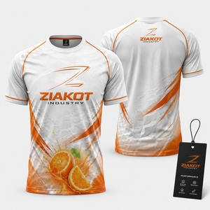 เสื้อยืด ZIAKOT ดีไซน์ใหม่สำหรับผู้ชาย สีดำขาว แบบสั่งทำพิเศษเพื่อการเล่นกีฬา - Product Image 2