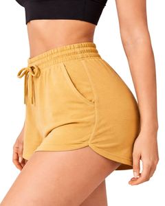 Sage Green Women Shorts Scrunch Back Elastic Waist Casual Gym Shorts Soft Stretch Summer Lounge Shorts <b>Comfortable</b> Daily Wear - Product Image 5