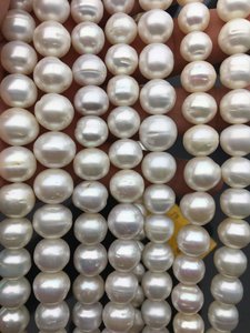 Perlas de Agua Dulce Redondas Blancas AA de 11-12 mm, Cultivadas Naturalmente, en Hilo Suelto para la Fabricación de Joyas, Suministros al por Mayor - Product Image 2