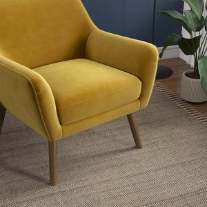 Chaise longue Panom en velours doré, élégante et luxueuse - Product Image 4