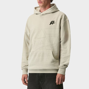 Hoodies basiques pour hommes à manches longues, coupe ample, faible MOQ, prix de gros, respirants, en stock. - Product Image 3