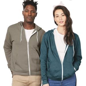 Personnalisé de bonne qualité Full Zip up Slim Next Level Hoodies Hommes Impression Private Label Bella Canvas Zipper Hoodie Sweat-shirt - Product Image 2