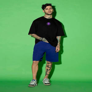 Camiseta de algodón 100% de alta calidad para hombre con logotipo personalizado impreso, Camiseta extragrande tejida para impresión extragrande de 305GSM, camiseta en blanco de 200GSM - Product Image 2