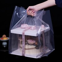 Sacs à gâteaux transparents épaissis en plastique LDPE pour l'emballage de pain et de desserts, pour la pâtisserie et les plats à emporter, Zhejiang