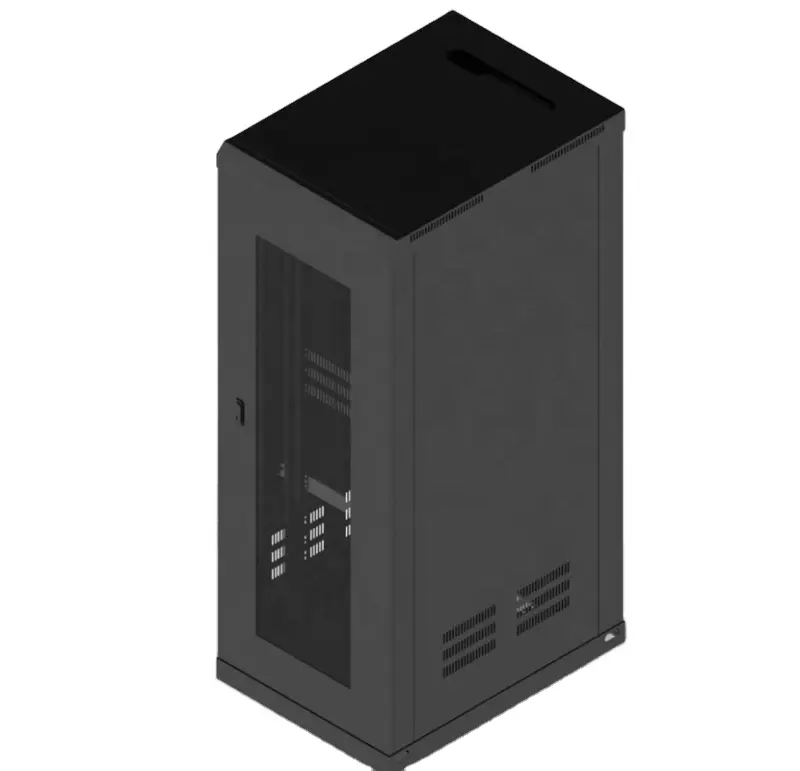 Data Center 45U D800 DOOR MICA BLACKネットワークラック品質冷間圧延鋼ネットワークキャビネット