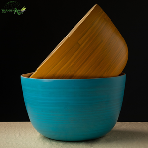 Ensemble de bols en bambou Produit en bois écologique Modèle de fabricant du Vietnam pour les aliments commerciaux - Product Image 1