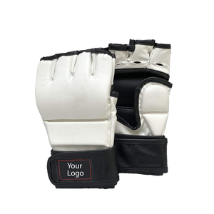 Fully Customized Private Label Custom Logo MMA Grappling Sparring Gloves Adjustable Wrist Strap <b>Hook</b> Loop Closure Lightweight - Product Image 3