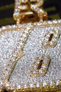 Collar con colgante de letra o número personalizado con incrustaciones de moissanita incolora en plata 925, joyería hip hop personalizada de fabricante. - Product Image 6