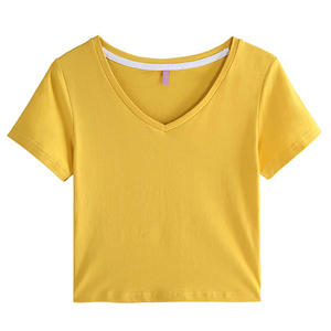 T-shirts courts pour femmes, respirants, en coton, décontractés, pour l'été, vêtements de mode pour femmes, fournisseur OEM, fabricant pakistanais - Product Image 3