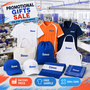 Ensemble de cadeaux promotionnels personnalisés en usine : T-shirts, casquettes, sacs fourre-tout, sacs à dos à cordon, foulards et tabliers imprimés du logo pour événements d'entreprise - Product Image 1