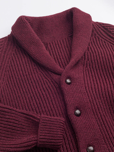 Suéter Beige de Punto Trenzado de Manga Larga con Cuello Redondo para Hombre, Suéteres de Punto con Patrón Trenzado, Suéter Unisex Cálido para Invierno - Product Image 2