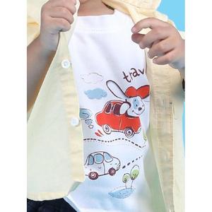 เสื้อยืดพิมพ์ลายครึ่งแขนสำหรับเดินทางสีเหลือง - Product Image 4