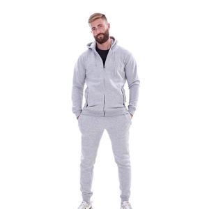 Ensemble de survêtement gris à capuche pour homme, couleur unie, décontracté, avec sweat-shirt et pantalon long, poches latérales et cordon de serrage - Product Image 6
