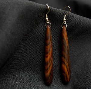 Pendientes colgantes geométricos de madera, artísticos y ligeros, para uso diario y casual, joyería festiva hecha a mano para mujer - Product Image 5