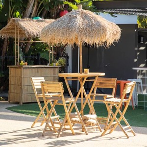 Sombrilla de Bambú para Exteriores con Techo de Paja, Parasol para Jardín y Patio, Muebles Ecológicos para Resorts, Venta al Por Mayor Kingcraftviet - Product Image 1