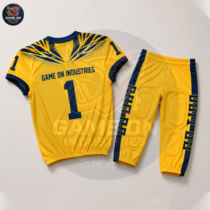 Wholesale Rate Manufacturer Supplier Polyester Team Practice Training Sportswear High Quality Custom American Football Uniform - Product Image 3