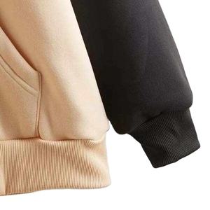 Nueva llegada para mujer 2025 diseño sudadera Casual mujer Color sólido algodón polar invierno mujer pulóver sudaderas con capucha y sudaderas - Product Image 4