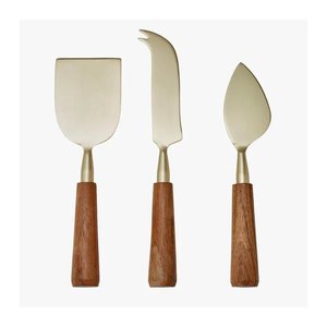 Amazing Design Metal <b>Cheese</b> <b>Sets</b> With Resin Handle Gold Finished for Hotels Usage <b>Cheese</b> Knives Butter Spreader <b>Sets</b> - Product Image 6